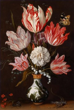 チューリップとその他の花の静物画 アンブロシウス・ボスチャート Oil Paintings